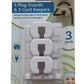 Cardinal Gates 3 Piece Plug Guard And Cord Keeper, White