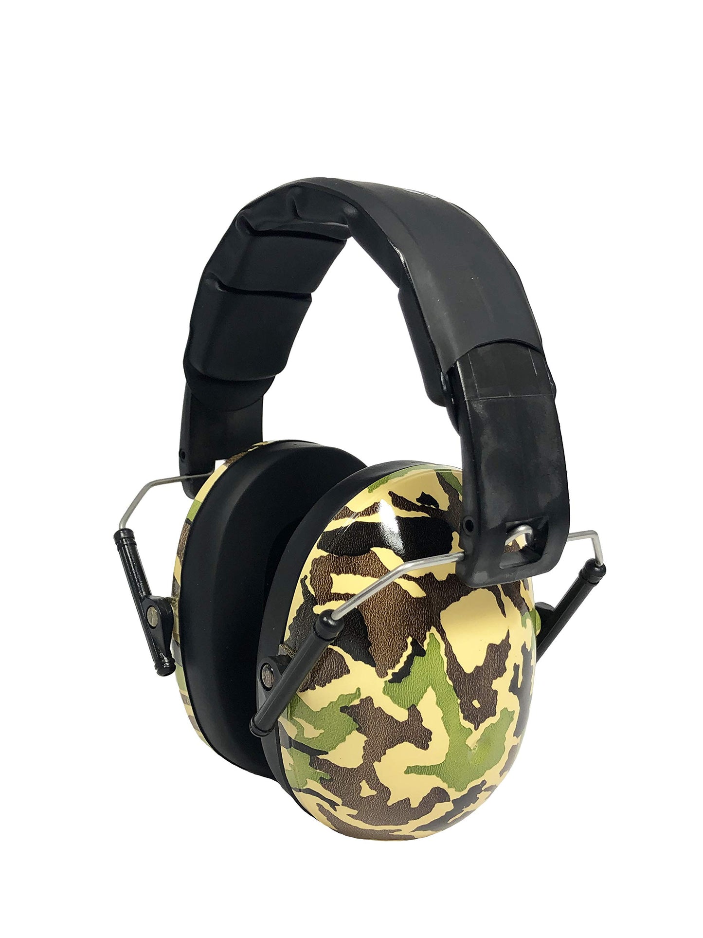 BANZ Kidz Earmuffs 2 Years & Older - Camo Green - Loud Noise Cancelling Kids Headphones & Toddler Ear Muffs, Size Adjustable