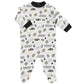 Gerber Nfl New Orlean Saints 3 Pack Bodysuit Sleep N Play Footie Cap Registry Gift Set, Black/White New Orlean Saints, 0-3M