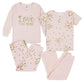 Gerberbaby Girlstoddler Snug Fit 4-Piece Pajama Setlove Pink2T