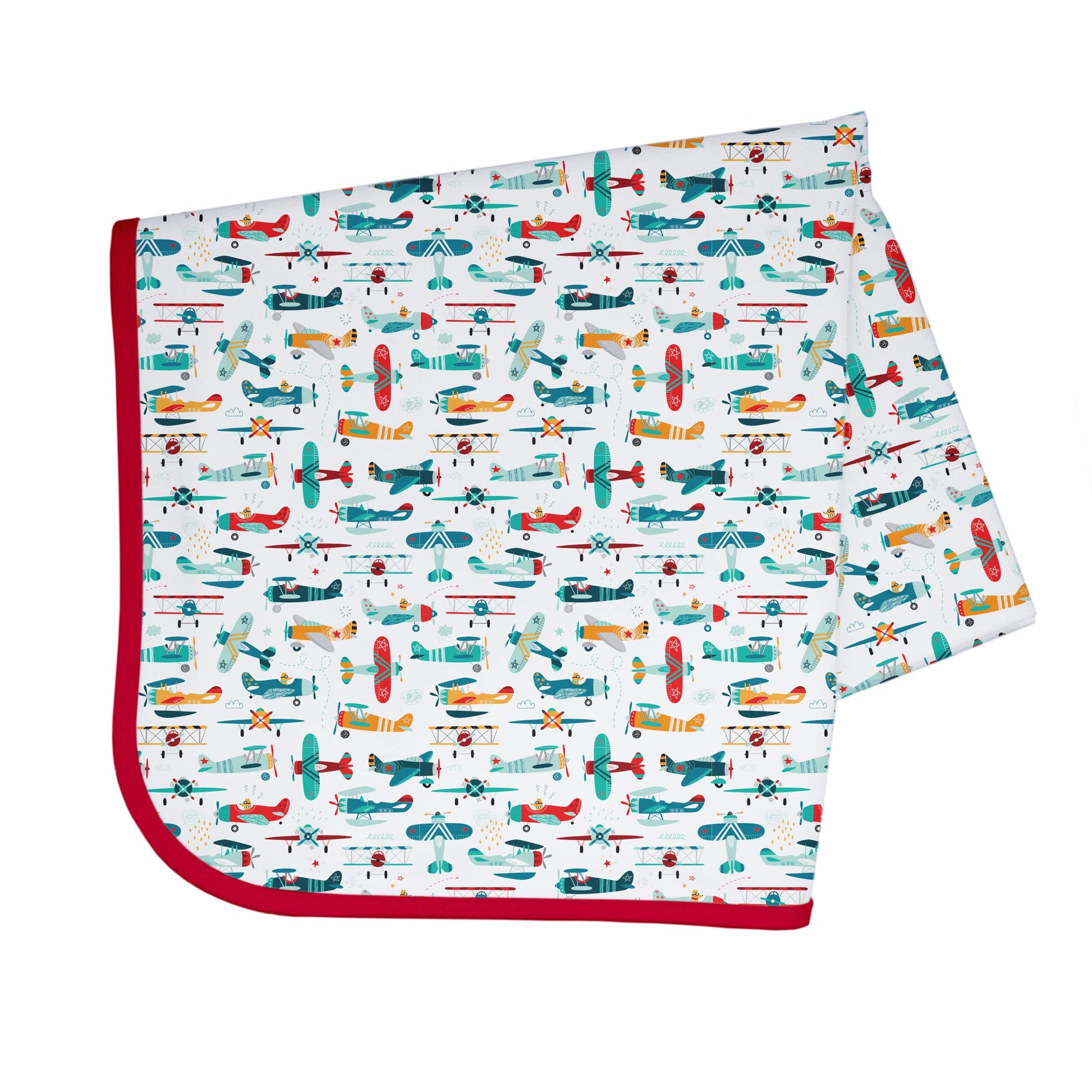 Bapronbaby Retro Airplanes Splash Mat - Waterproof Catch-All For Under High Chairs, Floors, Tables, Playtime Or Arts & Crafts -