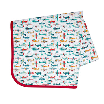 Bapronbaby Retro Airplanes Splash Mat - Waterproof Catch-All For Under High Chairs, Floors, Tables, Playtime Or Arts & Crafts -