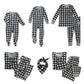 Honestbaby Baby Organic Cotton Holiday Family Jammies Pajamas, Painted Buffalo Check Print, 1-Piece Footed Sleep N Play 0-3 Mont