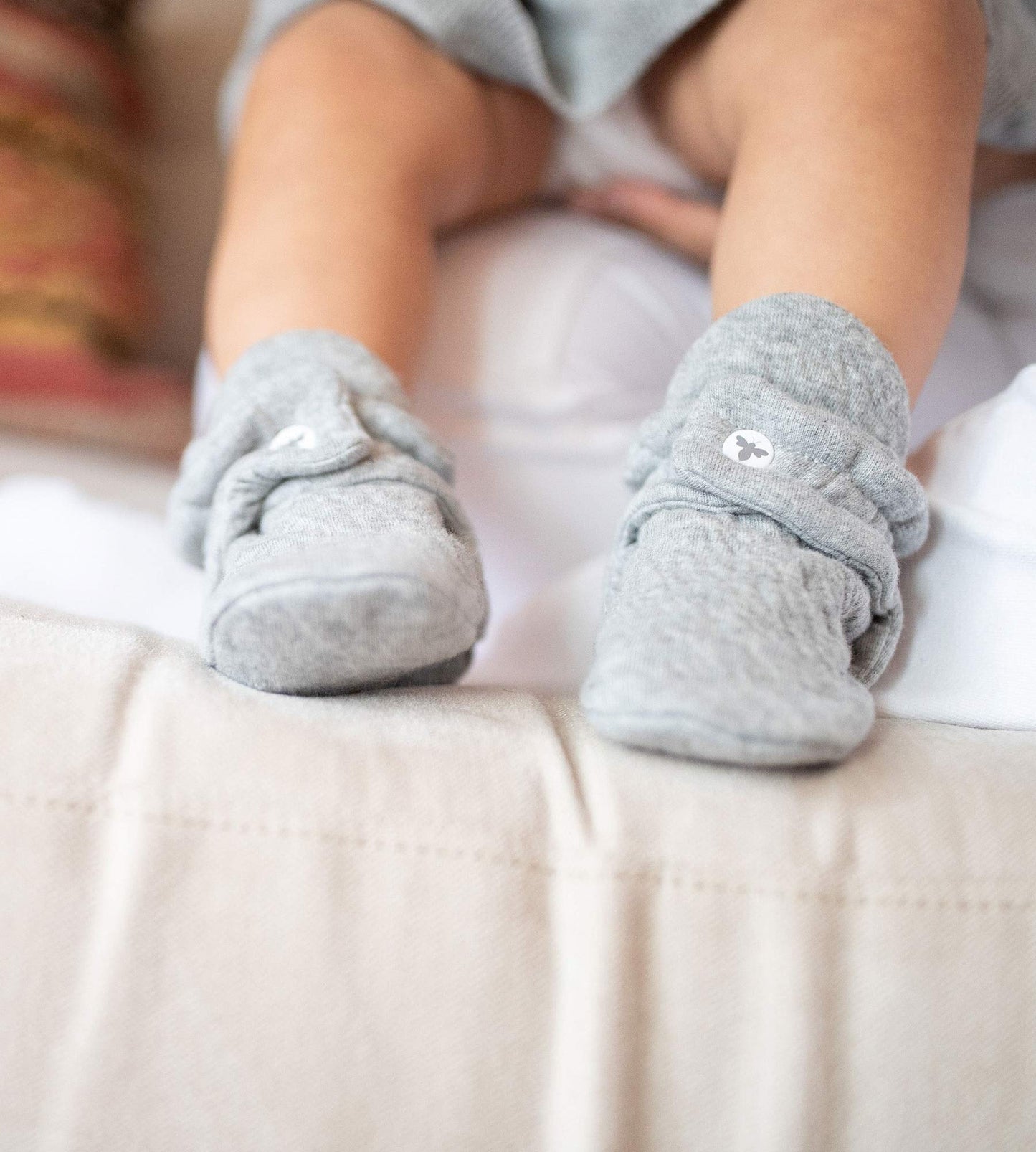 Burt'S Bees Baby Baby Booties Organic Cotton Newborn Essentials Shoes, Gender Neutral Color For Ages 0 To 9 Old Slipper Sock, He