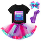 Tutu And Sian Birthday Girl Outfit Party Costume - Hair Bow, Shirt, Tutu Dress, Satin Sash (Birthday Girl 1, 4-5 Years)