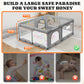 Foldable Playpen For Babies And Toddlers: 71' L X 59' W X 27' H, Large Kids Play Yard, Portable For Indoor And Outdoor Play A