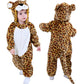 Tonwhar Kids' And Toddlers' Infant Tiger Dinosaur Animal Fancy Dress Costume Outfit Hooded Romper Jumpsuit (2-3T/Height:36'-39'
