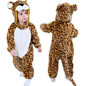 Tonwhar Kids' And Toddlers' Infant Tiger Dinosaur Animal Fancy Dress Costume Outfit Hooded Romper Jumpsuit (2-3T/Height:36'-39'