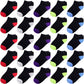 Duufin 25 Pairs Toddler Ankle Socks Low Cut Kids Half Cushion Socks Low Rise Ankle Socks For Boys And Girls (Multicolor B, 1-2T)