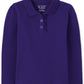The Children'S Place Baby Girls And Toddler Girls Long Sleeve Ruffle Pique Polo, Regal Violet, 3T