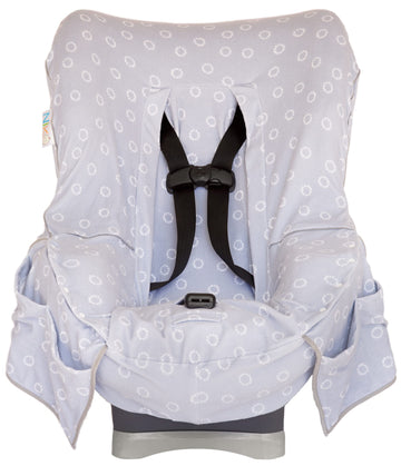 Niko Easy-Wash Children'S Car Seat Cover & Liner - Gray Cotton Blend Terry - Fits Most Toddler Car Seats - Universal Fit - Water