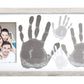 Kate & Milo DIY Family Photo Frame and Paint Kit - Craft Keepsake for Parents, Rustic Farmhouse Home Decor, Gray
