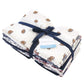 Hudson Baby Unisex Baby Quilted Burp Cloths, Football, One Size