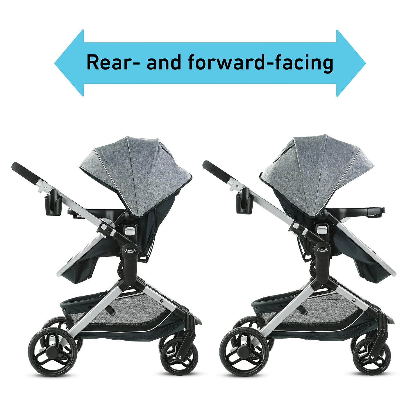Graco Modes Nest Baby Stroller With Height Adjustable Reversible Seat, Nico