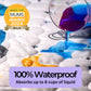Hygge Sheets Potty Training Pee Pads For Kids, Toddlers - 100% Waterproof, Non Slip Bed Wetting Pad For Twin Beds - Washable, Re