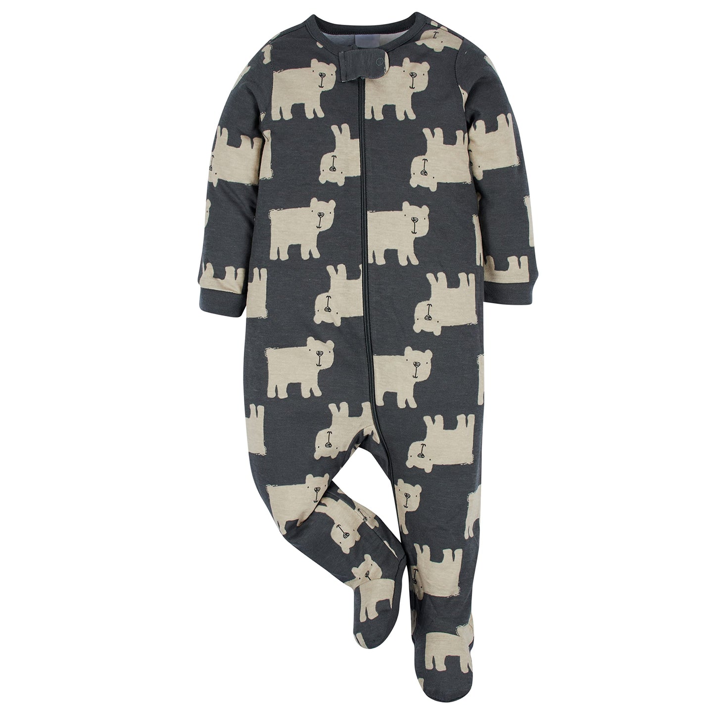 Onesies Brand Baby Boys' 4-Pack Sleep 'N Play Footies, Bear, 0-3 Months