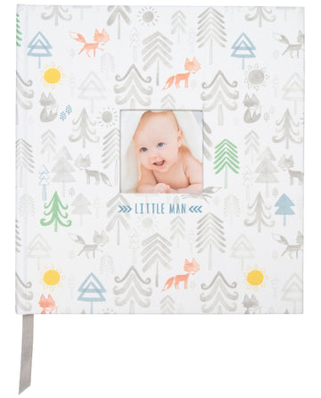 C.R. Gibson Little Man Perfect-Bound Memory Book For Newborn And Baby Boys, 9.5' X 10', 1 Count (Pack Of 1)