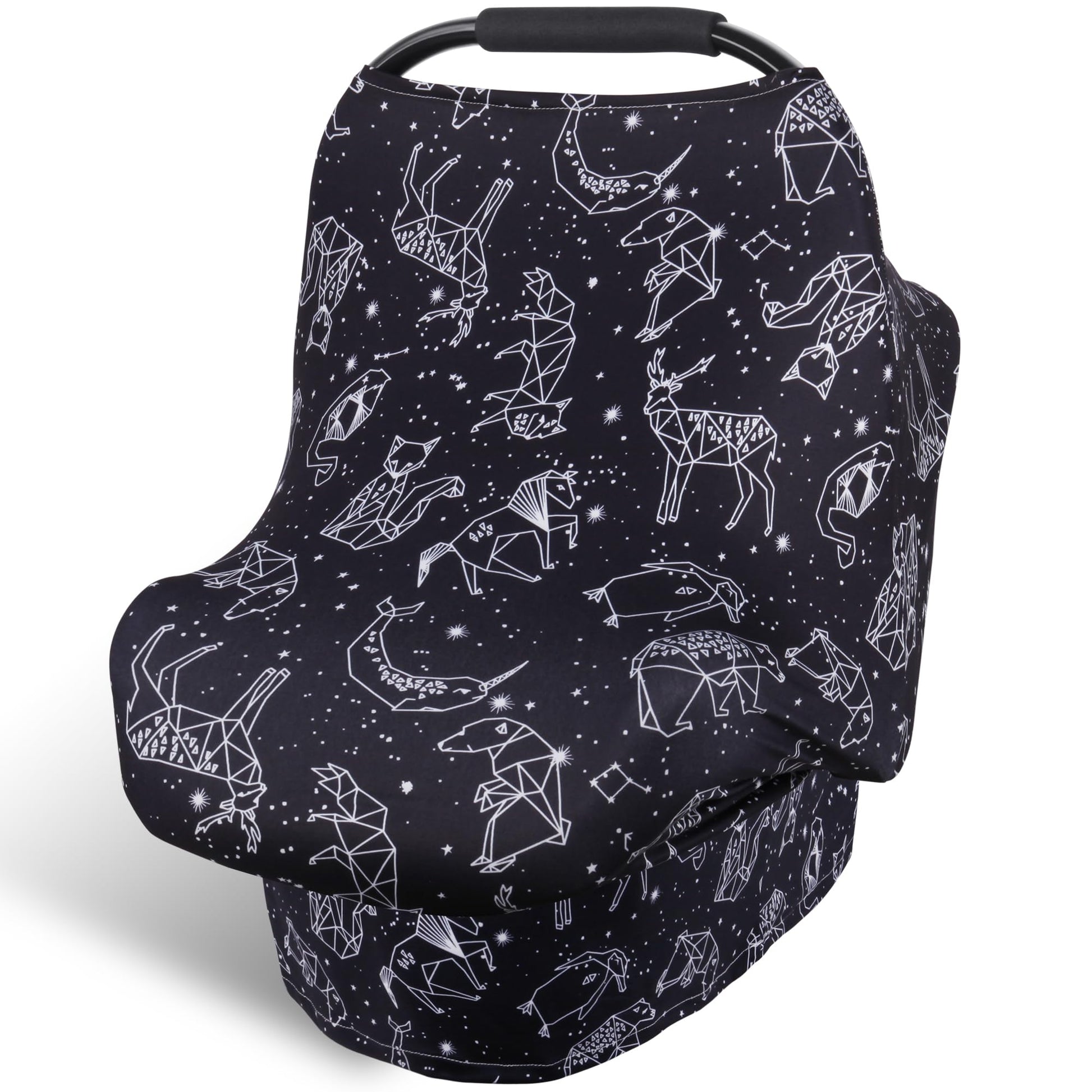 Rquite Baby Car Seat Cover, Carseat Cover Girls Boy, Stretchy Infant Car Seat Cover, Breathable Baby Carrier Cover, Soft Car Sea