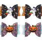Love Sweety Baby Rose Halloween Headband Infant Pumpkin Hairband Bow Hair Clips (4Pc Shiny A)