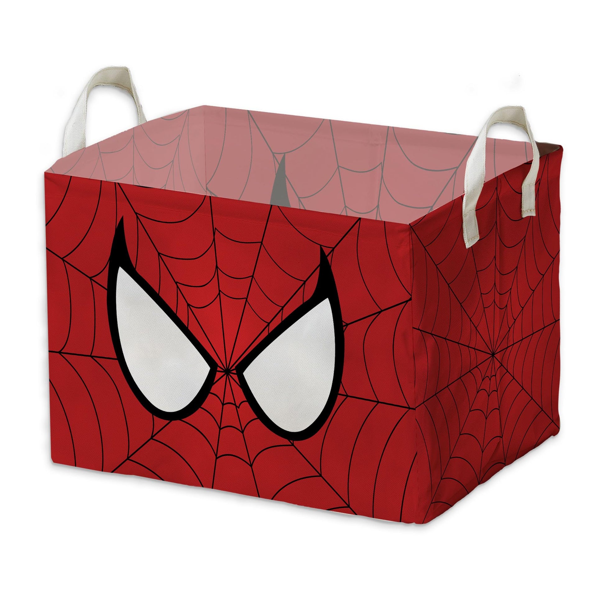 Spider Hero Storage Basket Spider Laundry Clothes Basket Spider Hero Nursery Basket With Hard Bottom Square Baby Toys Storage Bo