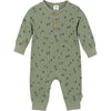 Gerber Modern Moments Baby Boys' Henley Romper, Pines, 18 Months