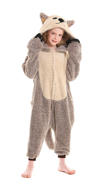 Atoz Onesie For Kids, Animal Pajamas Halloween Cosplay Costume For Girls Boys, Sea Otter 10-11Y