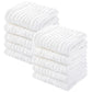 Yoofoss Muslin Baby Washcloths 100% Cotton Face Towels 10 Pack Wash Cloths For Baby 12X12In Soft And Absorbent Baby Wipes (White