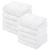 Yoofoss Muslin Baby Washcloths 100% Cotton Face Towels 10 Pack Wash Cloths For Baby 12X12In Soft And Absorbent Baby Wipes (White