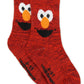 Sesame Street Elmo Baby Toddler Boys Girls 6 Pack Crew Socks With Grippers (4-5T, Multicolor)