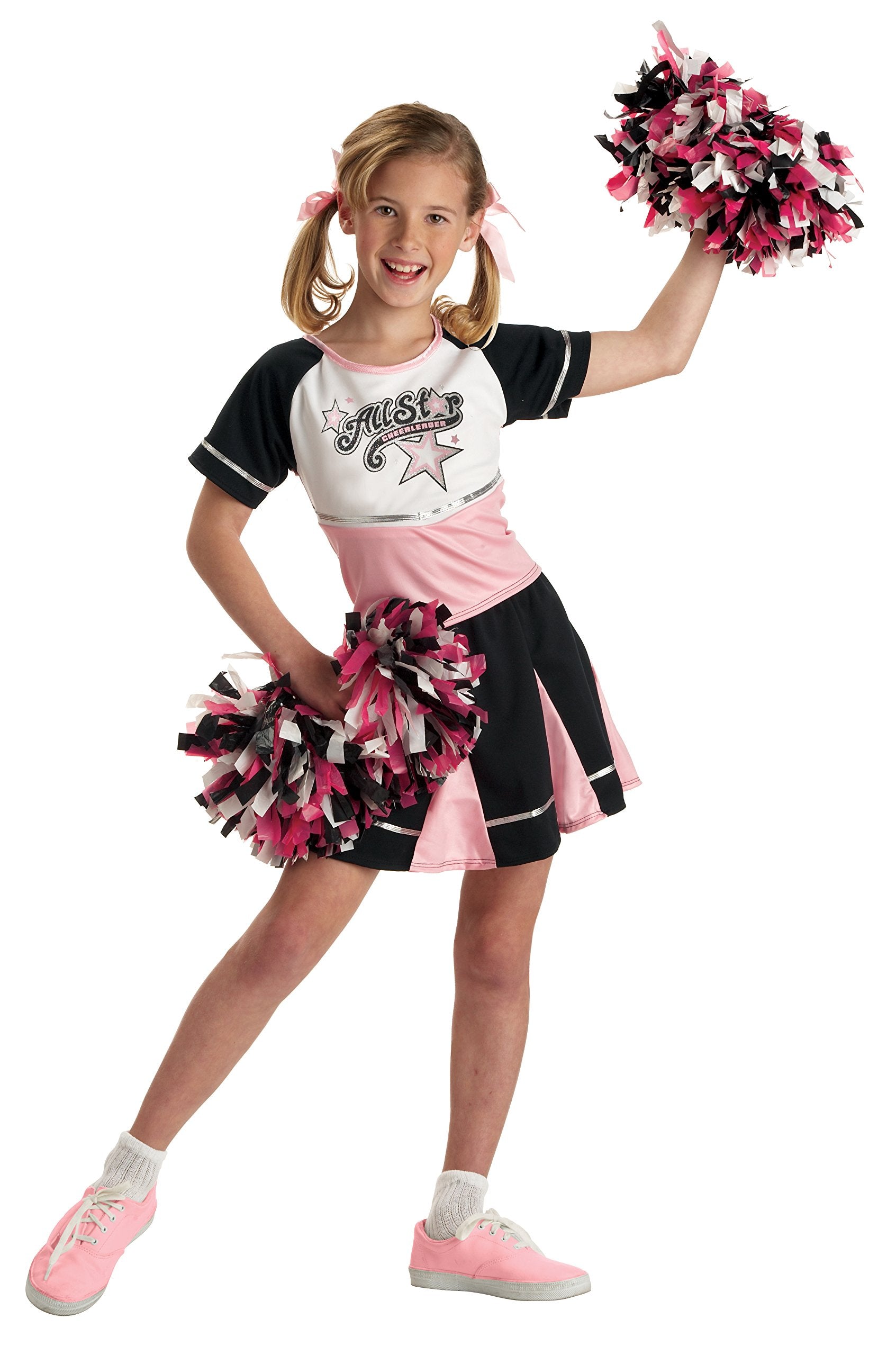 California Costumes All Star Cheerleader Child Costume, Large, Black/Pink