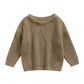 Infant Toddler Baby Girl Boy Knit Sweater Pullover Sweatshirt Long Sleeve Shirt Tops Knitted Fall Winter Clothes (Grey Khaki, 6-