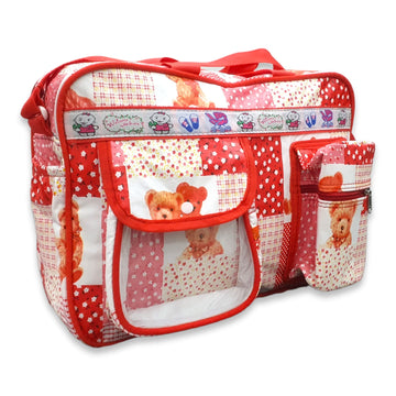 Same As Shown Mother Bag Diaper Bag Large Capacity Messenger Travel Bag Multifunctional Maternity Mother Baby Stroller Bags (Red