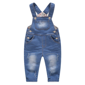 Kidscool Space Baby & Little Boys/Girls Denim Overalls,Jean Workwear,Light Blue,12-18 Months