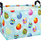 BOOHIT Large Easter Baskets for Kids Teen Boys Personalized Egg Hunting Baskets Baby Girl Fabric Empty Easter Gift Bakset ( Blue