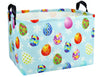 BOOHIT Large Easter Baskets for Kids Teen Boys Personalized Egg Hunting Baskets Baby Girl Fabric Empty Easter Gift Bakset ( Blue