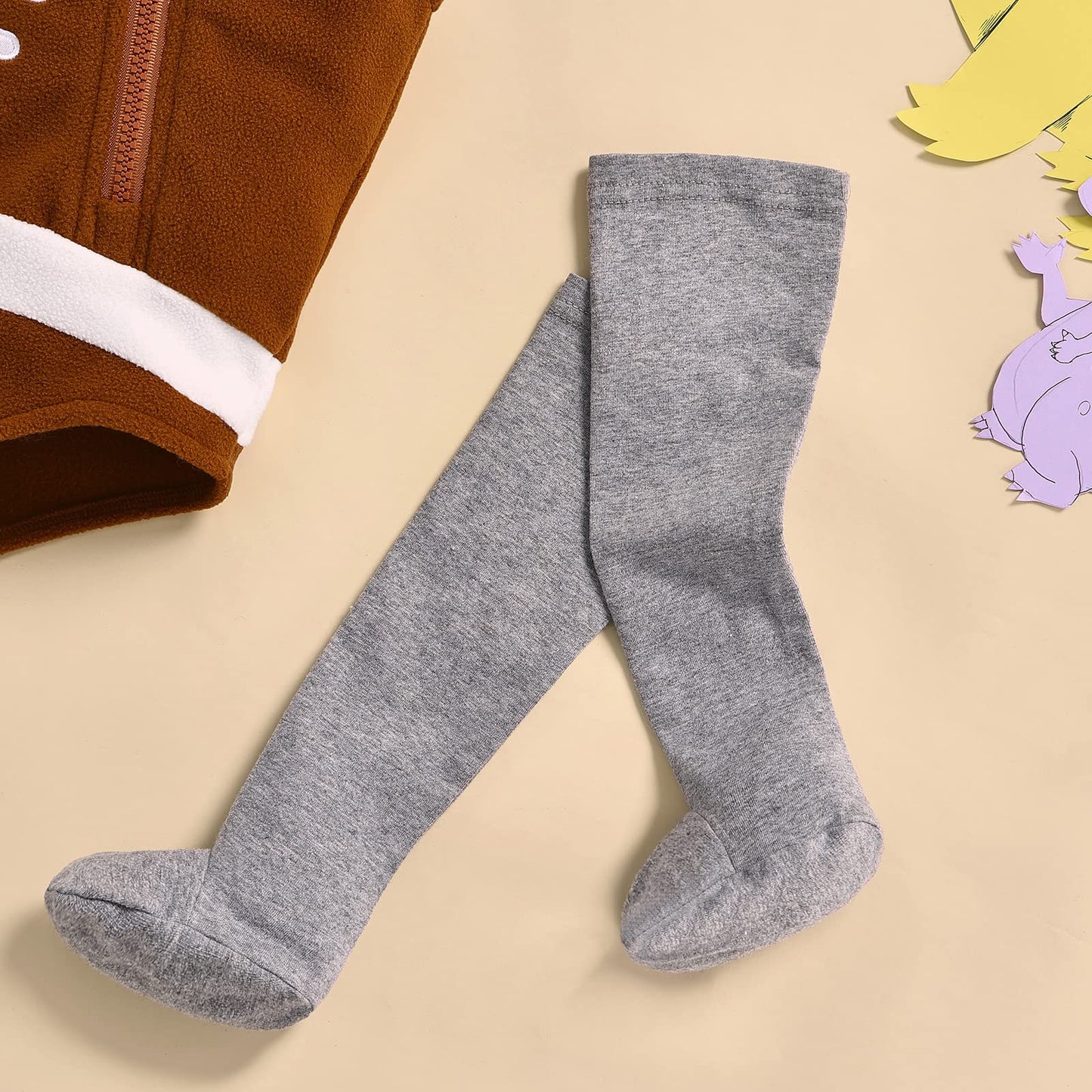 Beqeuewll Unsiex Infant Baby Boys Girls Halloween Pumpkin Costume Romper Bodysuit Outfits Dress Up Set (Football Set Brown, 6-12