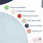 Byrd & Blume Round Baby Play Mat, Organic Cotton Soft Padded Nursery Floor Mat, Safe Hypoallergenic Baby Mat, Reversible, Foldab