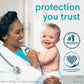Pampers Baby Diapers - Pure Protection - Size 1, 132 Count, For Up To 100% Leakproof, Premium Plant-Based Skin Protection