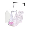 Beetot Baby Set | Pure Cotton Cloth, Removal Pad, Mosquito Net, Spring, Triangle And Window Hanger | Fs- (Pink, Emily Design)