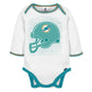 Gerber Nfl Baby Boys' 3Pc Bodysuit, Footed Pant, & Cap Set, Miami Dolphins, 3-6 Months