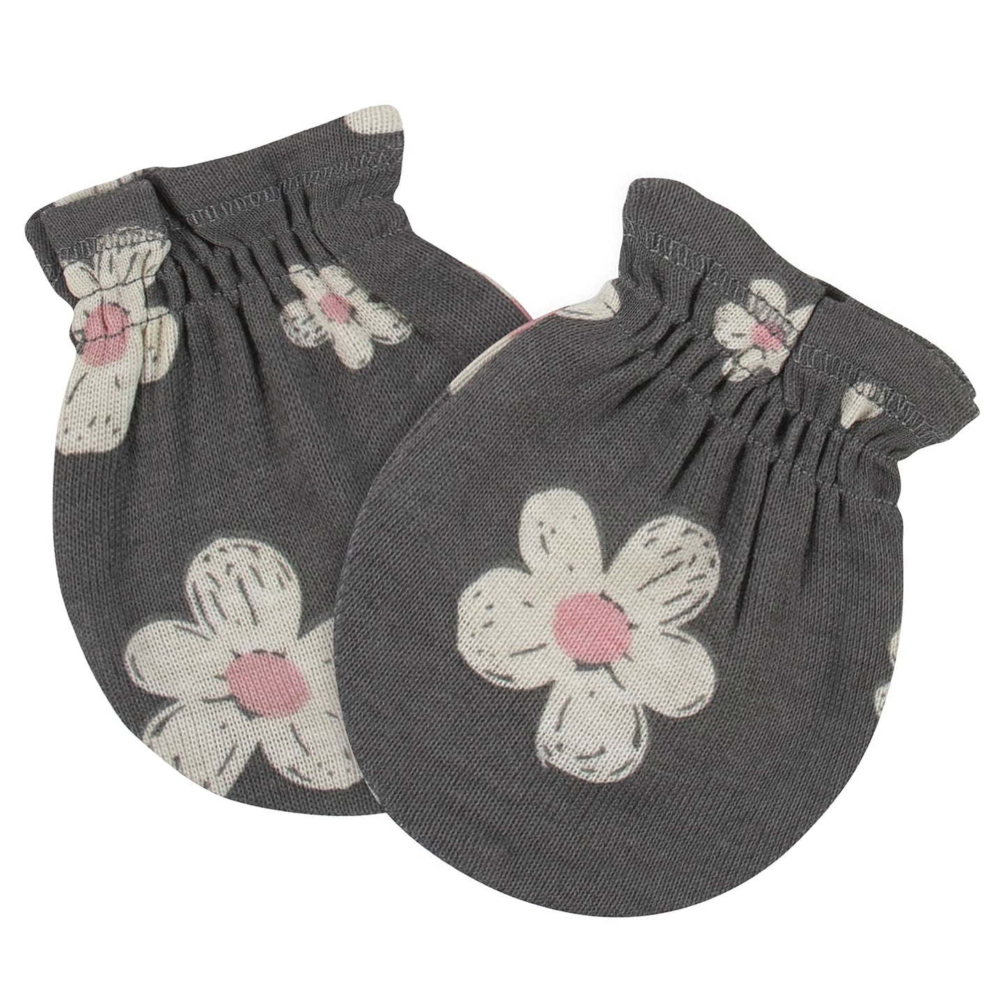 Gerber Baby Girls Cap And Mitten Sets 8Pc Pink Leopard Newborn