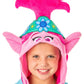 Intimo Dreamworks Trolls Movie Girls' Poppy Character Hooded Costume Nightgown Sleep Shirt (7/8) Multicolored