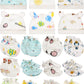 Geyoga 18 Pcs Baby Hats Mittens and Socks Set Newborn Mittens No Scratch Baby Hats and Newborn Socks for 0-6 Months(Gender Neutr
