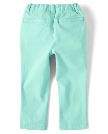 The Children'S Place Baby Boy'S And Toddler Stretch Skinny Chino Pants, Mellow Aqua, 9-12 Months
