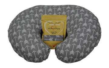 Adorology Nursing Pillow Slipcover, Gray Arrow Design, Maternity Breastfeeding Newborn Infant Feeding Cushion Cover Case, Baby S