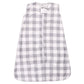 Hudson Baby Unisex Baby Plush Sleeping Bag, Sack, Blanket, Gray Plaid, 6-12 Months