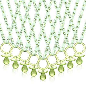 Geiserailie 36 Pcs Baby Shower Pacifiers Necklace Acrylic Pacifiers Necklace Charm Party Favors For Girls Boys Baby Shower Party