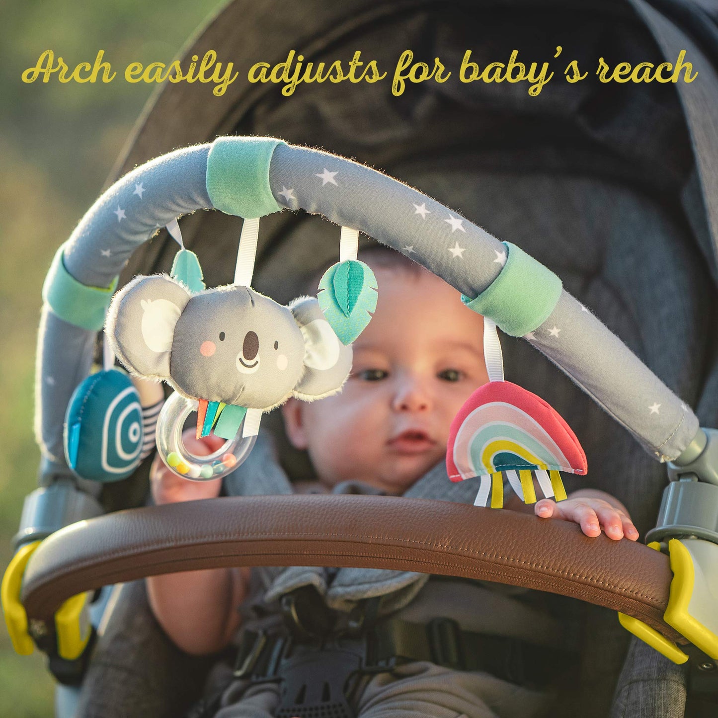 Taf Toys Koala Daydream pram, Stroller & car seat Arch | Ideal for Infants & Toddlers, Activity Arch with Fascinating Toys, Stim