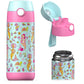 Jarlson    Kids Water Bottle - Mali - Insulated Stainless Steel Water Bottle With Chug Lid - Thermos - Girls/Boys (Mermaid  'Mos