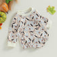 Halloween Newborn Baby Girl Outfit Pumpkin Sweatshirt Romper Long Sleeve Romper Jumpsuit Infant Fall Winter Clothes (Ghost, 3-6